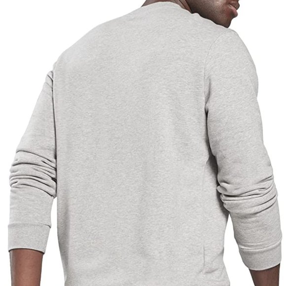 🆕Reebok Men's Training Essentials Graphic Sweatshirt, Medium Grey Heather, NWT - Picture 2 of 6